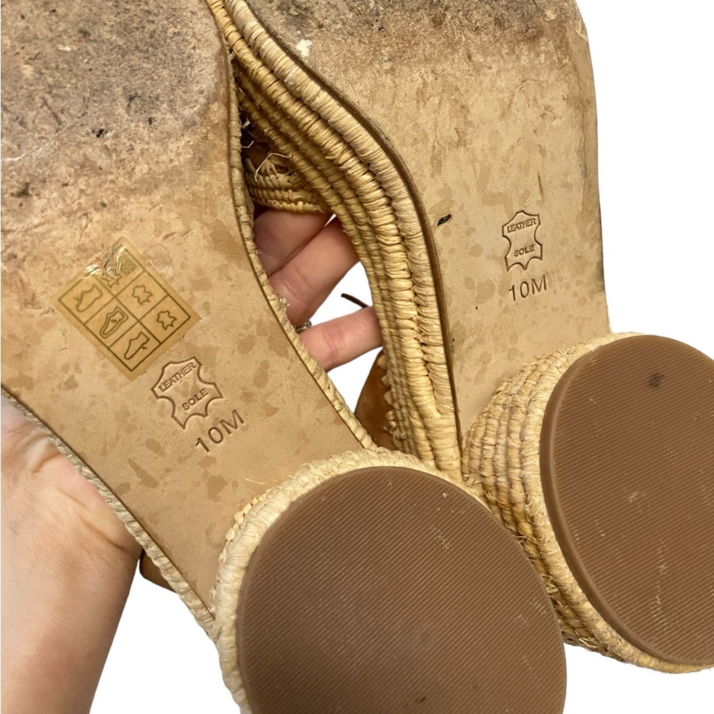 Tory Burch Arianne Platform Ankle Strap Chunky‎ Heel 90mm Sandal Brown 10 - Picture 13 of 15